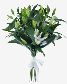 Bouquet of 7 Lilies Image