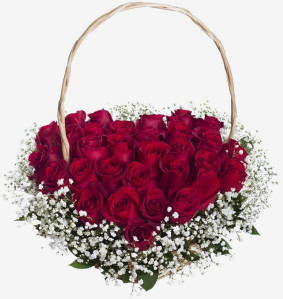 Heart of Roses Basket Image